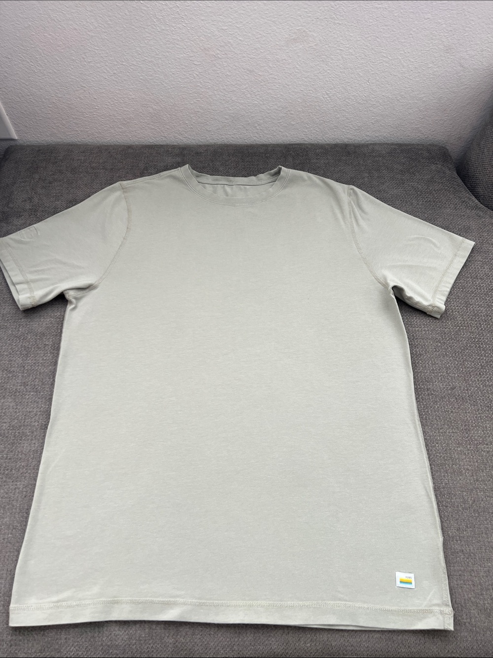 Vuori Short Sleeve Crew Tee in Sage Green